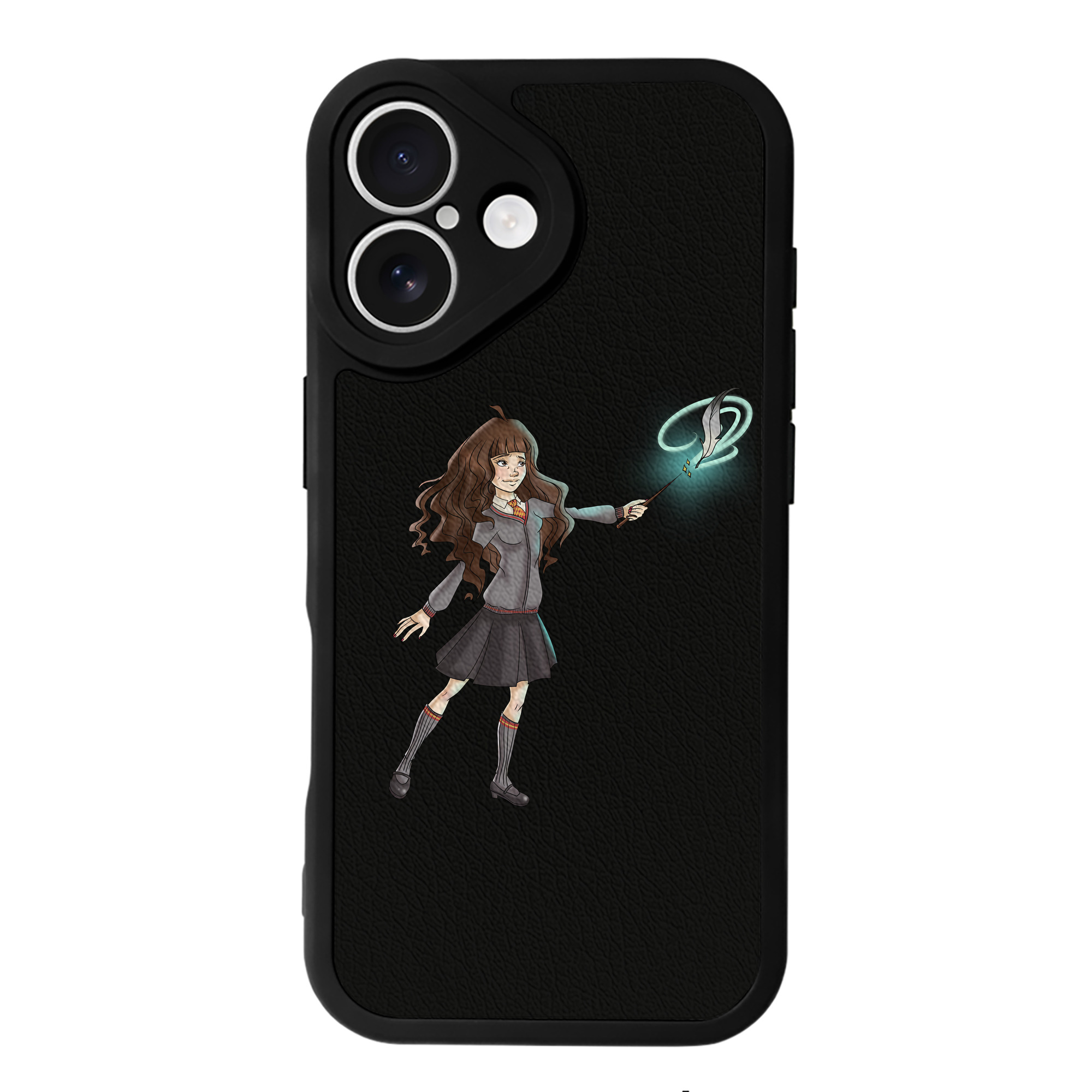 （画像用） Harry Potter ハリー・ポッターシリーズ 【iPhone 16シリーズ対応】シリコンスマホケース（レザー調） 材質：シリコン
